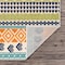 World Rug Gallery Palm Floral Leaves Indoor/Outdoor Runner Rug 2'x7' Gray Runner Rug 5557MULTI2X7 - alternate 3